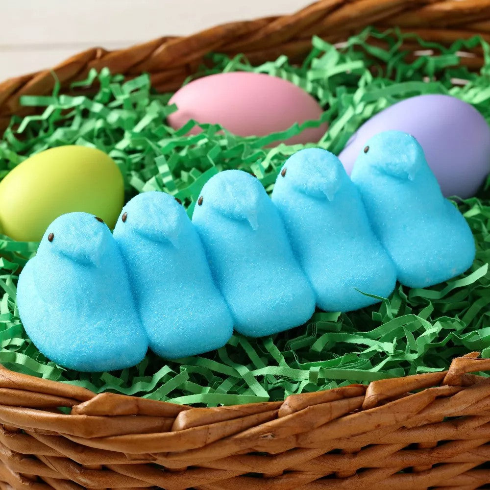 Peeps Easter Blue Chicks Marshmallow 5 Count 1.5oz (43g)