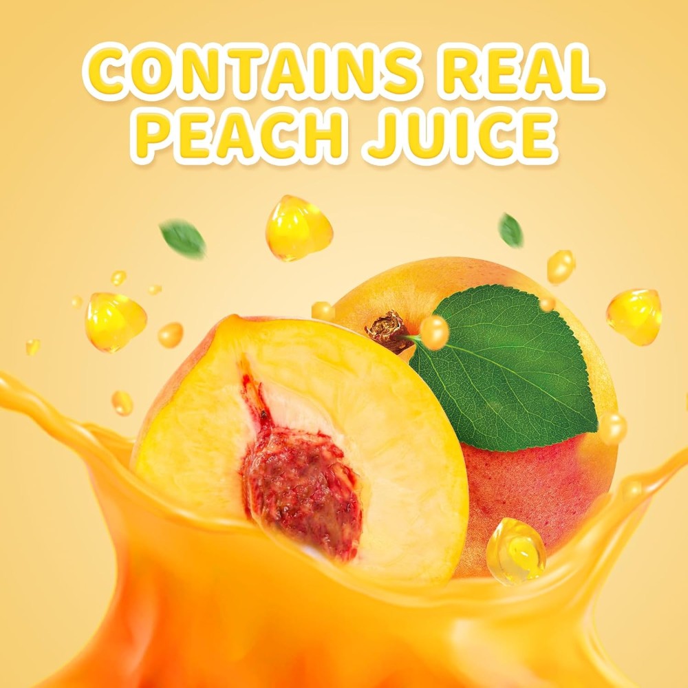 Amos 4D Fruit Gummy Peach Burst 6oz (170g)