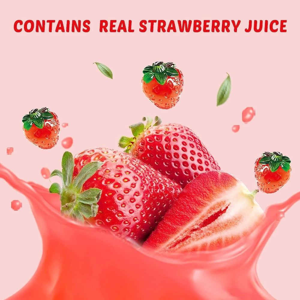 Amos 4D Fruit Gummy Strawberry Burst 6oz (170g)