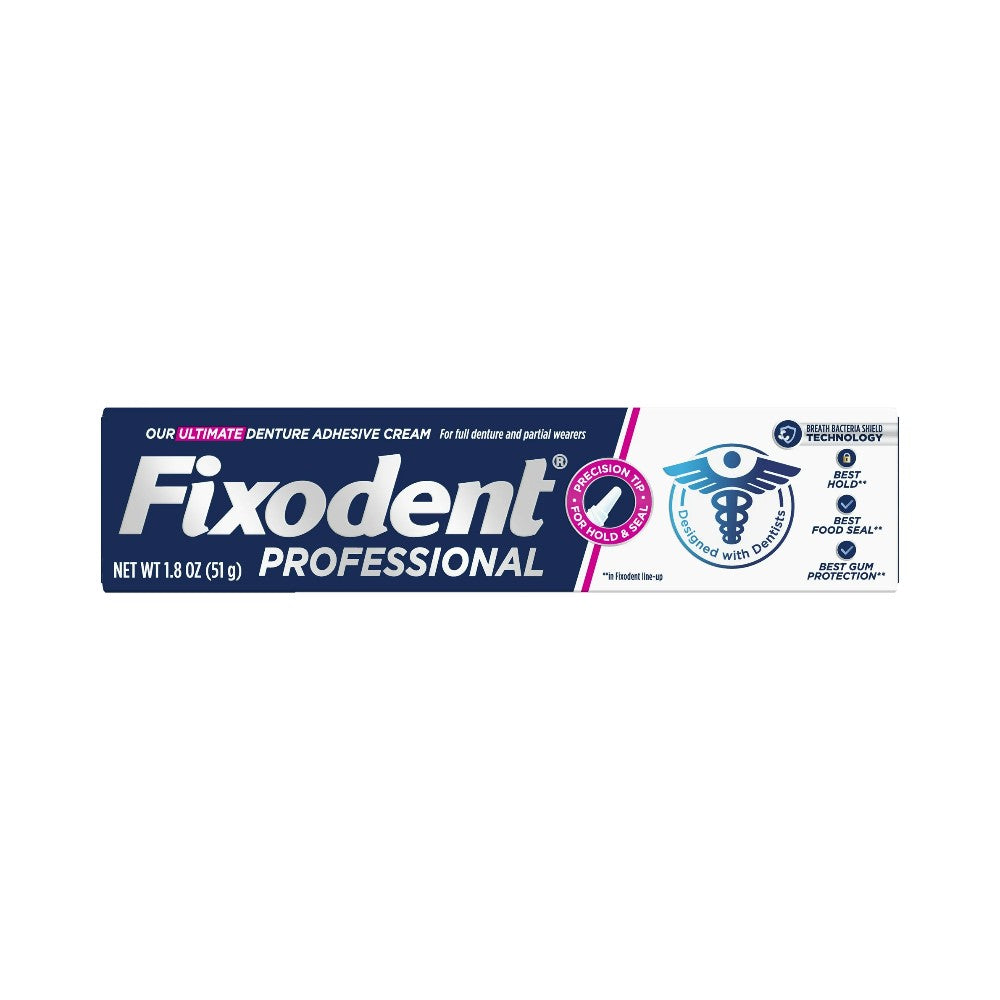 Fixodent Professional Denture Adhesive Cream 1.8oz (51g)