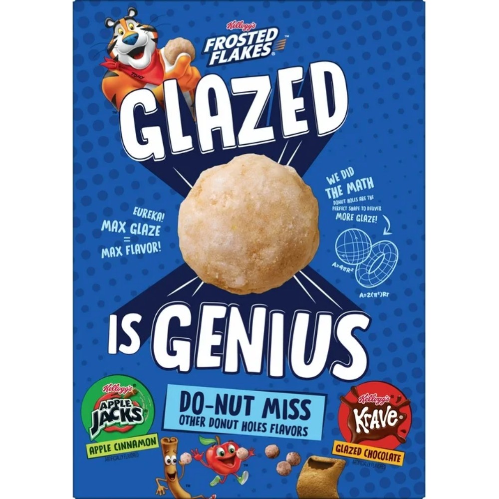Kellogg's Frosted Flakes Glazed Donut Holes Cereal 10oz (283g)