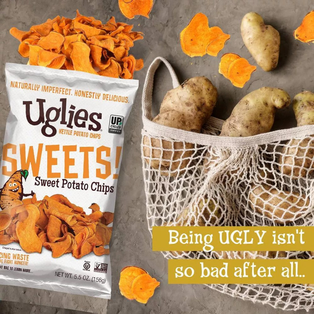 Uglies Kettle Sweet Potato Chips Sea Salt 5.5oz (156g)