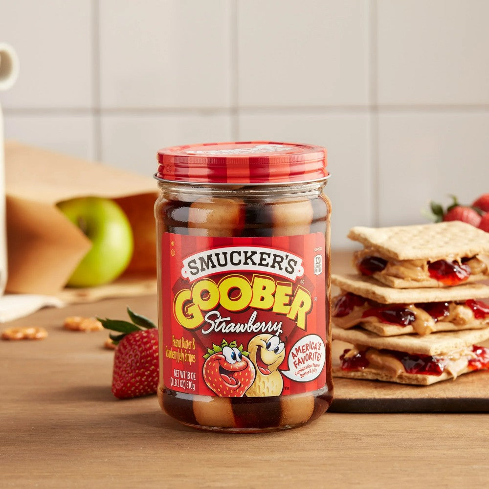 Smucker's Goober Strawberry Jelly & Peanut Butter 18oz (510g)