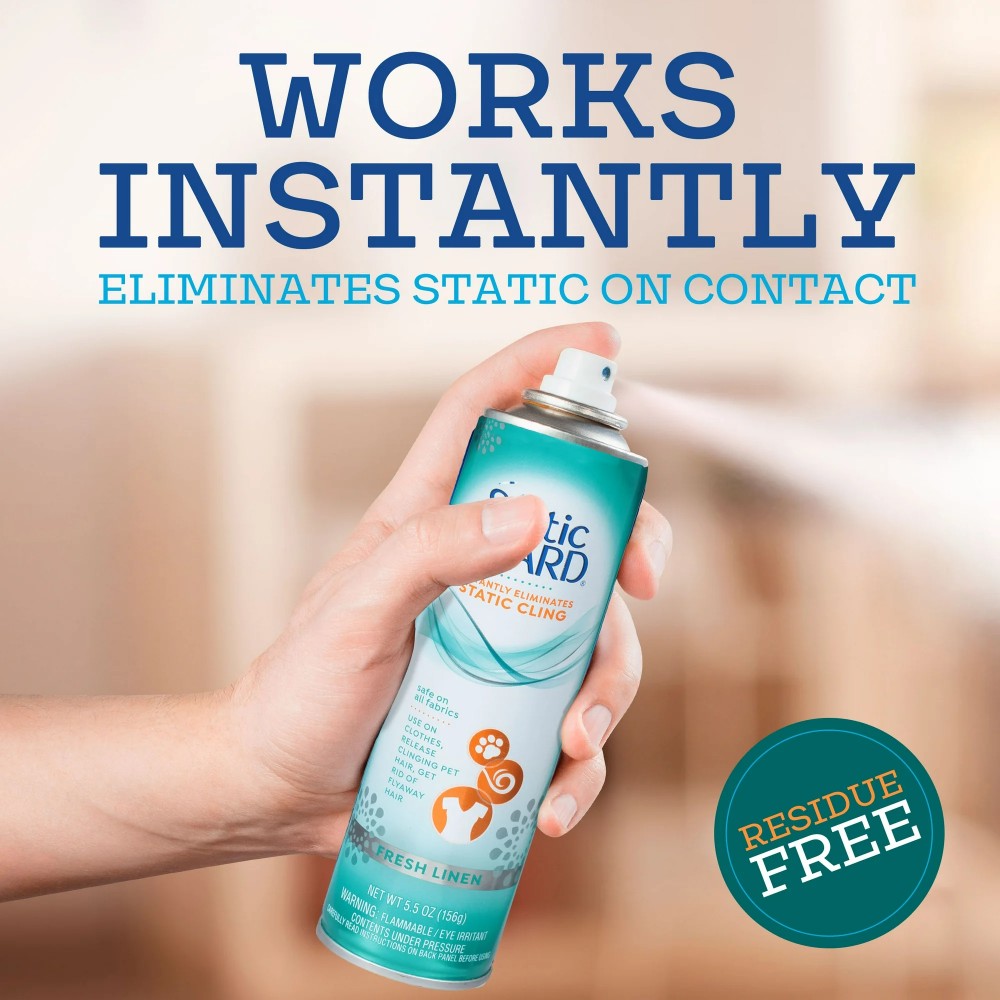 Static Guard Anti-Static Spray Fresh Linen 5.5oz (156g)