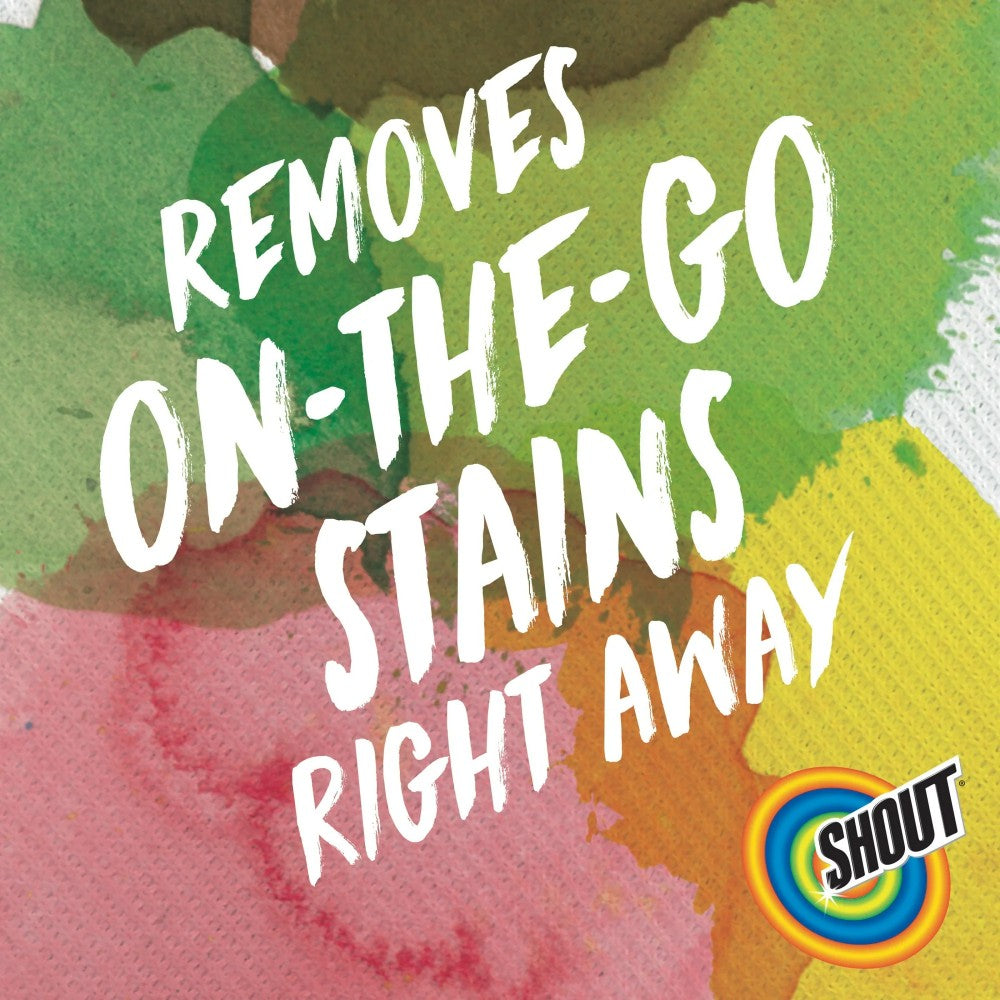 Shout Wipe & Go, Laundry Instant Stain Remover, 12 Wipes