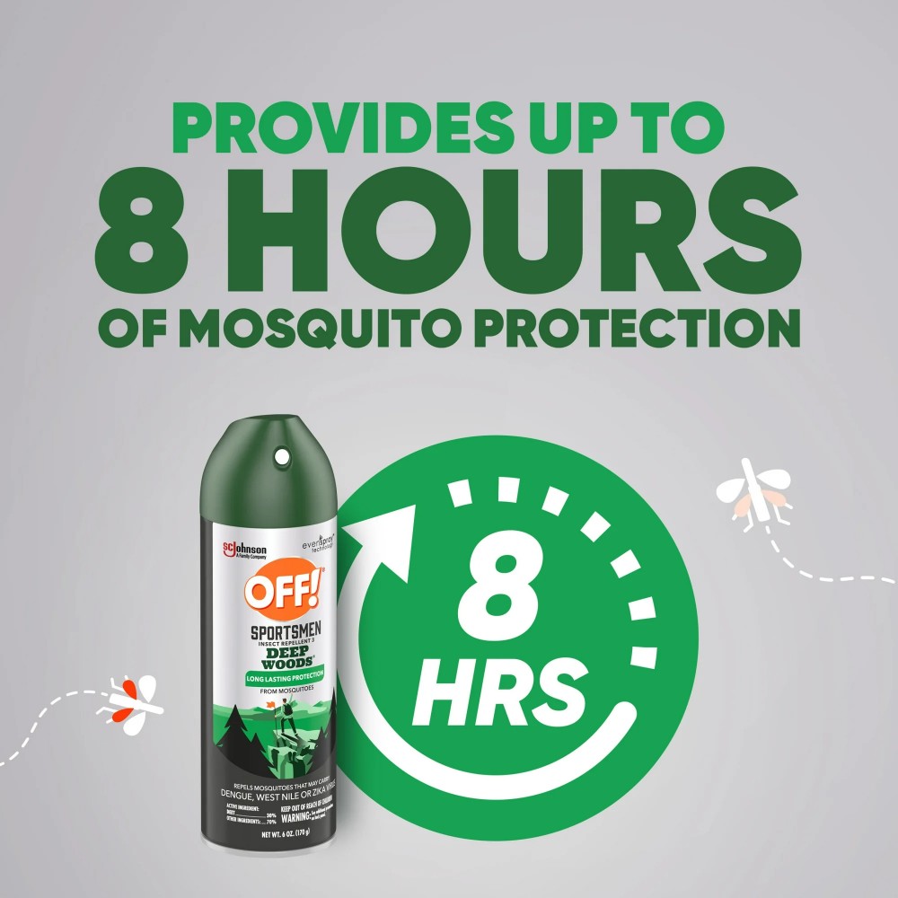 Off! Deep Woods Sportsman Insect Repellent Mosquito Spray 6oz (170g)