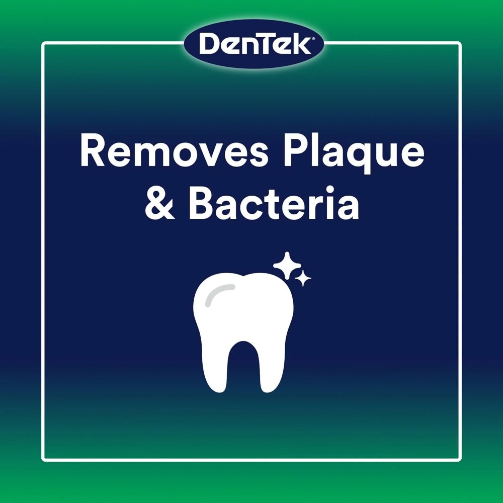 DenTek Advanced Clean Triple Clean Floss Picks Removes Plaque & Bacteria 150 Count