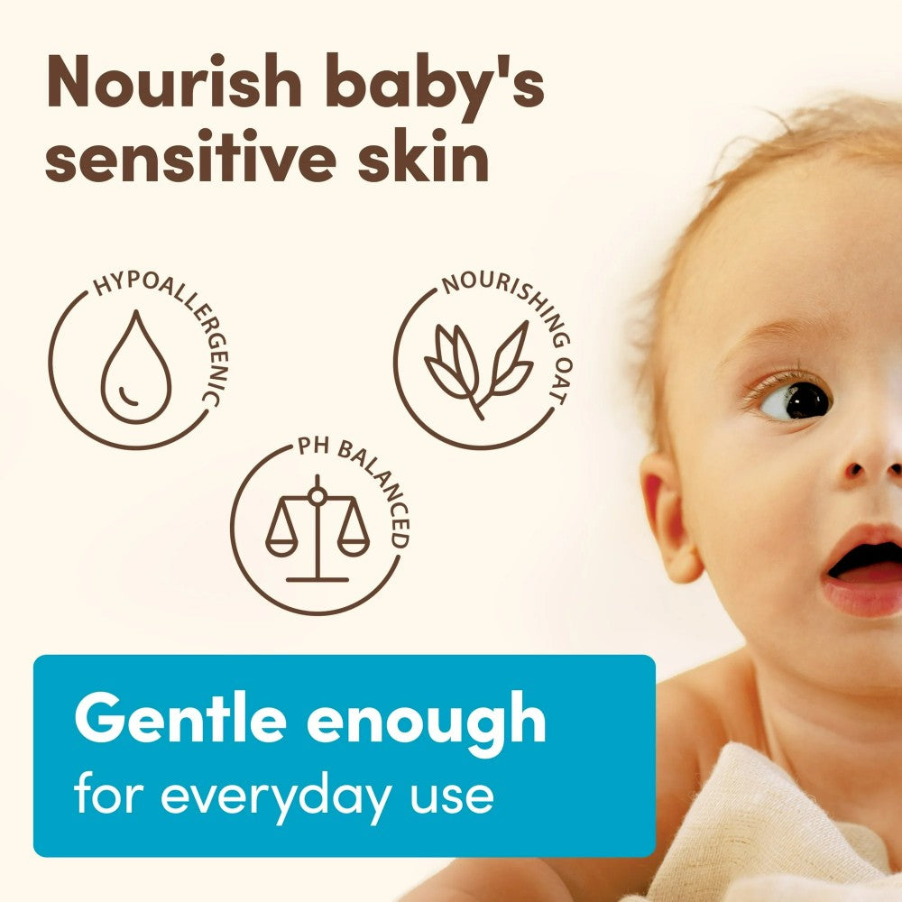 Aveeno Baby Daily Moisture Body Lotion for Sensitive Skin with Natural Colloidal Oatmeal (18oz) 532ml
