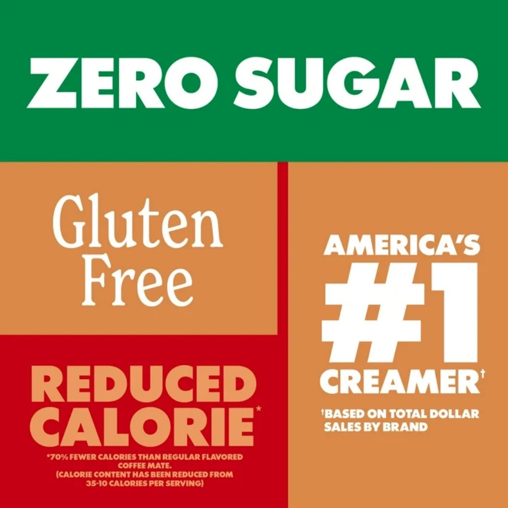 Coffee Mate Zero Sugar Cookie Butter Flavour Liquid Coffee Creamer 16oz (473ml)