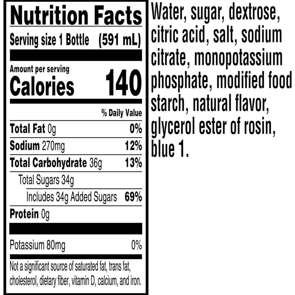 Gatorade Thirst Quencher Glacier Freeze Sports Drink 591ml