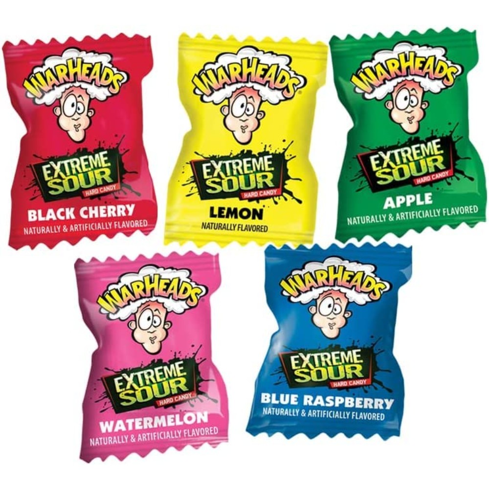 Warheads Extreme Sour Hard Candy Assorted Flavors Bulk various Sizes