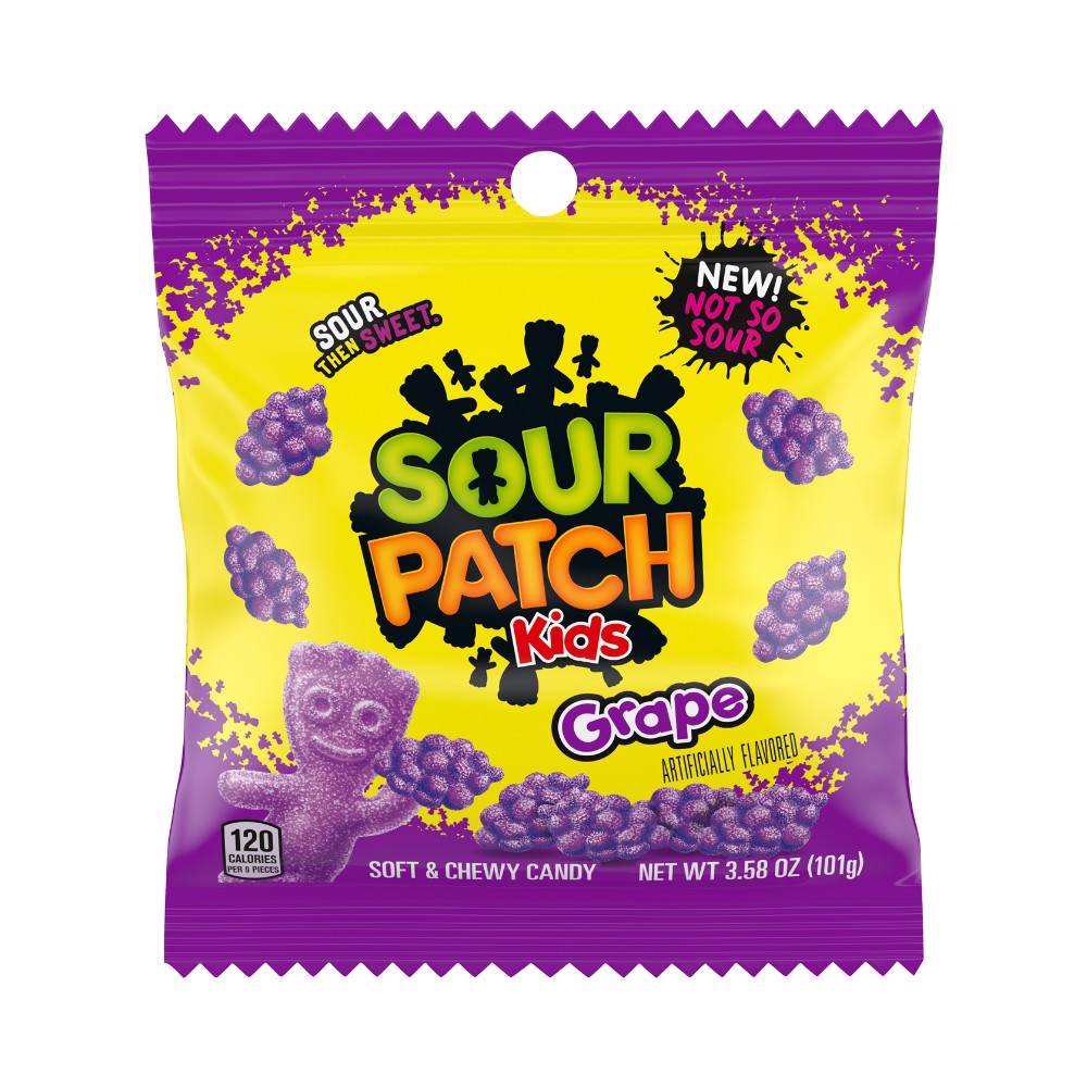 Sour Patch Kids Grape Peg Bag 3.6oz (102g)