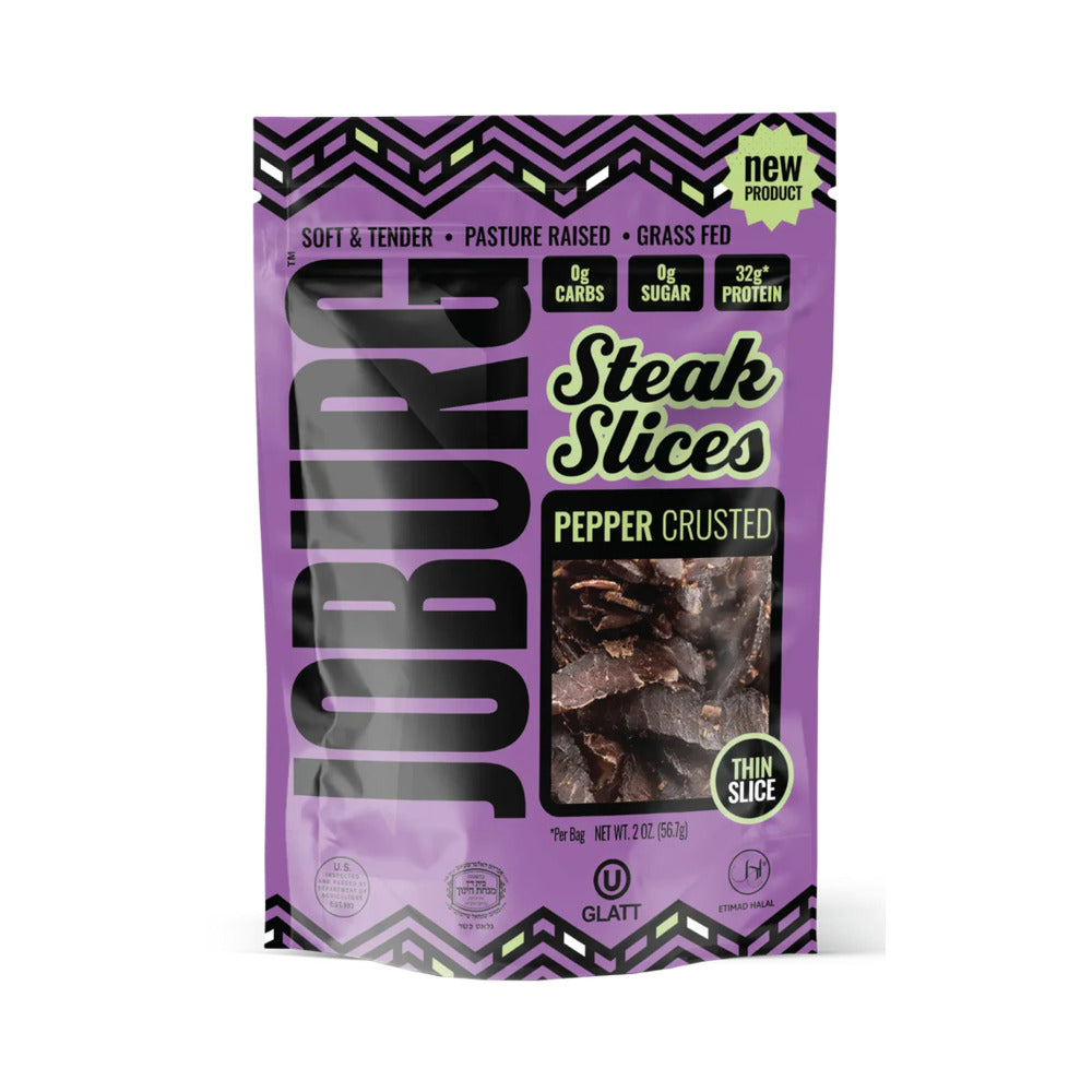 JoBurg Steak Slices South African Black Pepper Crusted Biltong 2oz (56.7g)