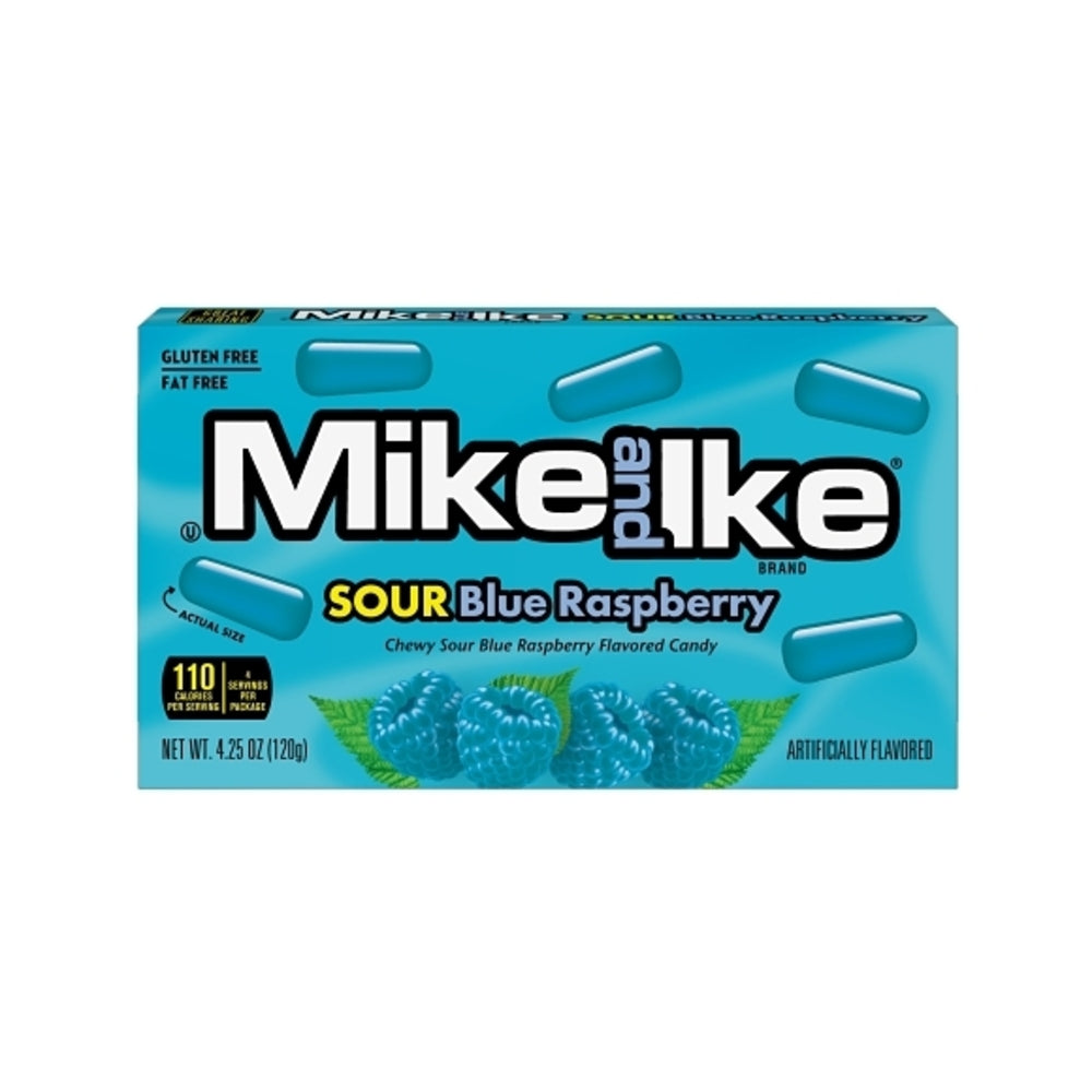 Mike & Ike Sour Blue Raspberry Theater Box 4.25oz (120g)
