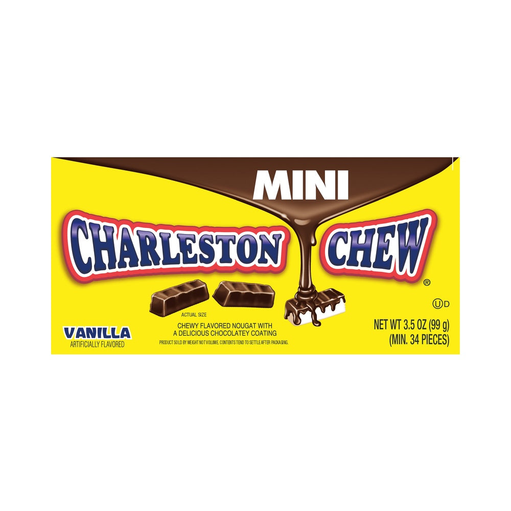 Charleston Chew Vanilla Mini Chocolates Theater Box 3.5oz (99g)