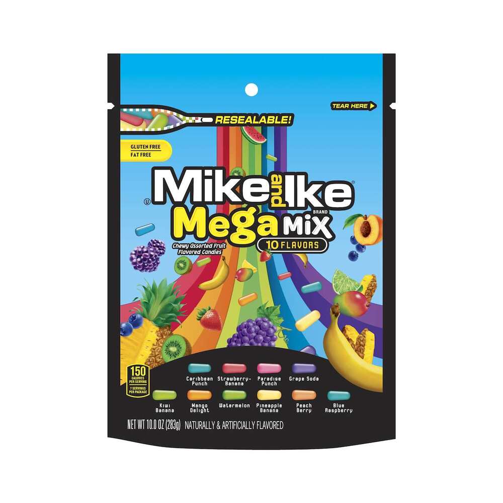 Mike & Ike Mega Mix Stand Up Bag 10oz (283g)