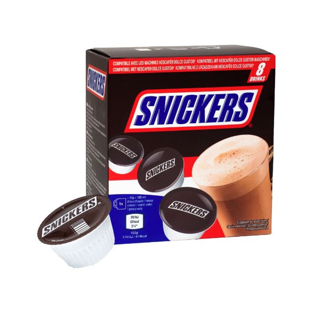 Snickers Hot Chocolate Pods I 8 Pods per Box