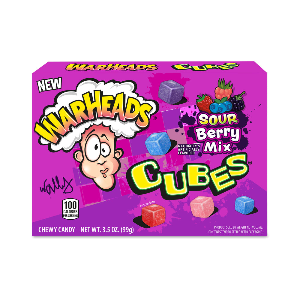 Warheads Berry Cubes Theater Box 3.5oz (99g)