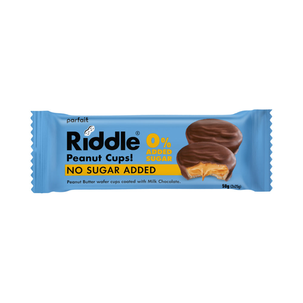 Riddle Wafers Peanut Butter Cups No Added Sugar 50g