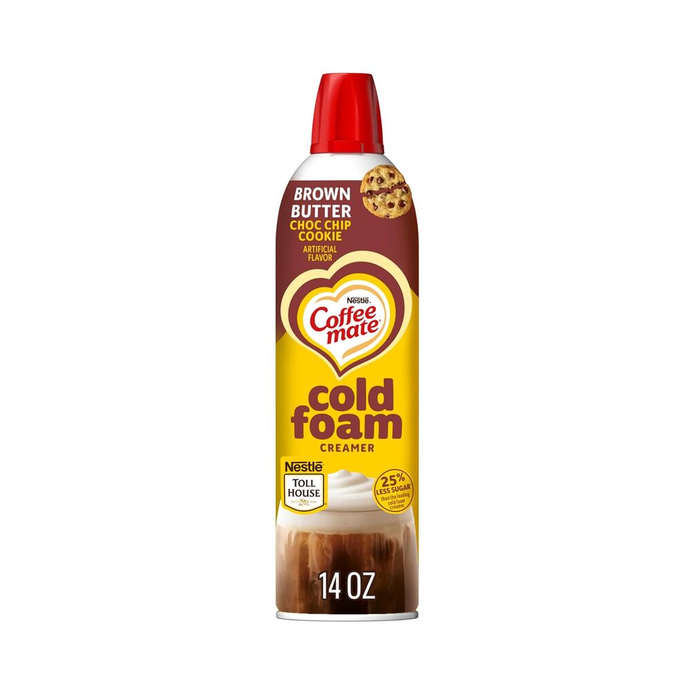 Coffee mate Non Dairy Butter Brown Chocolate Chip Flavoured Cold Foam Coffee Creamer 14oz (414ml)