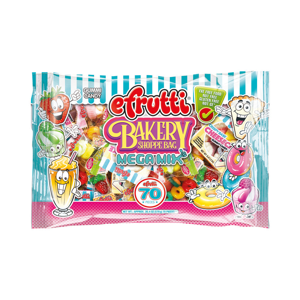 eFrutti Bakery Shoppe Bag Gummy Candy Mega Mix 70ct (571g)