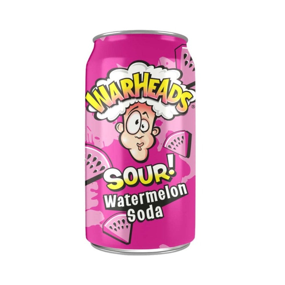 Warheads Watermelon Sour Soda 12oz (355ml)