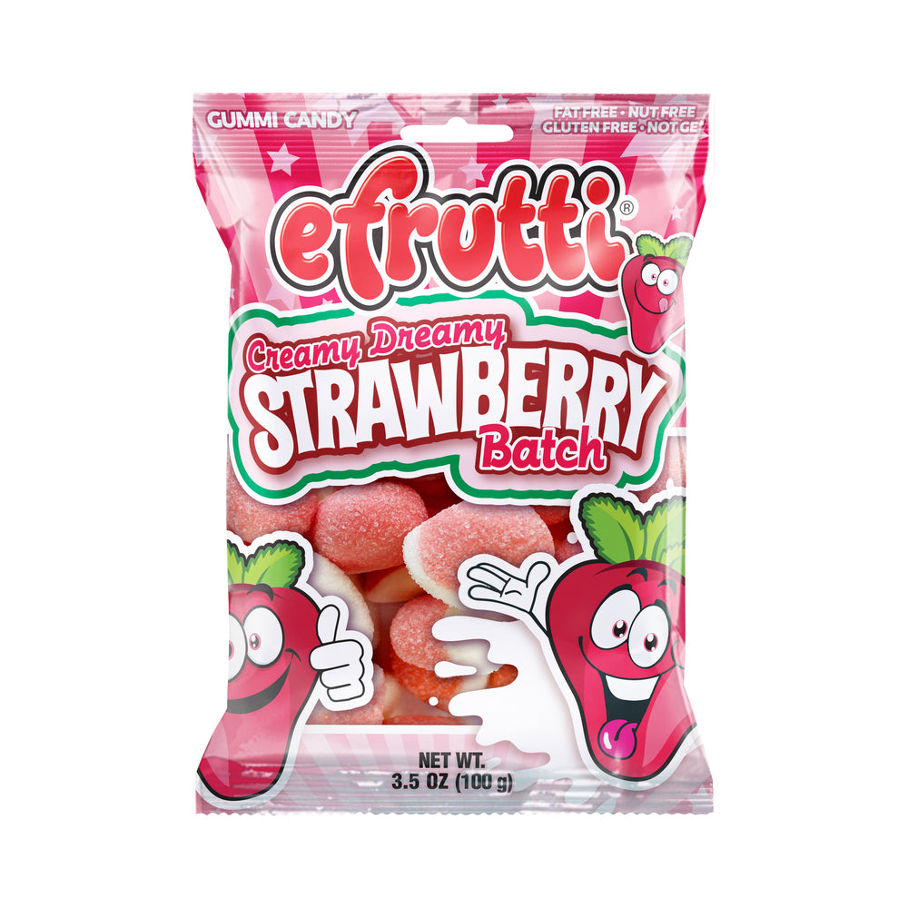 eFrutti Gummi Creamy Dreamy Strawberries Peg Bag 3.5oz (100g)