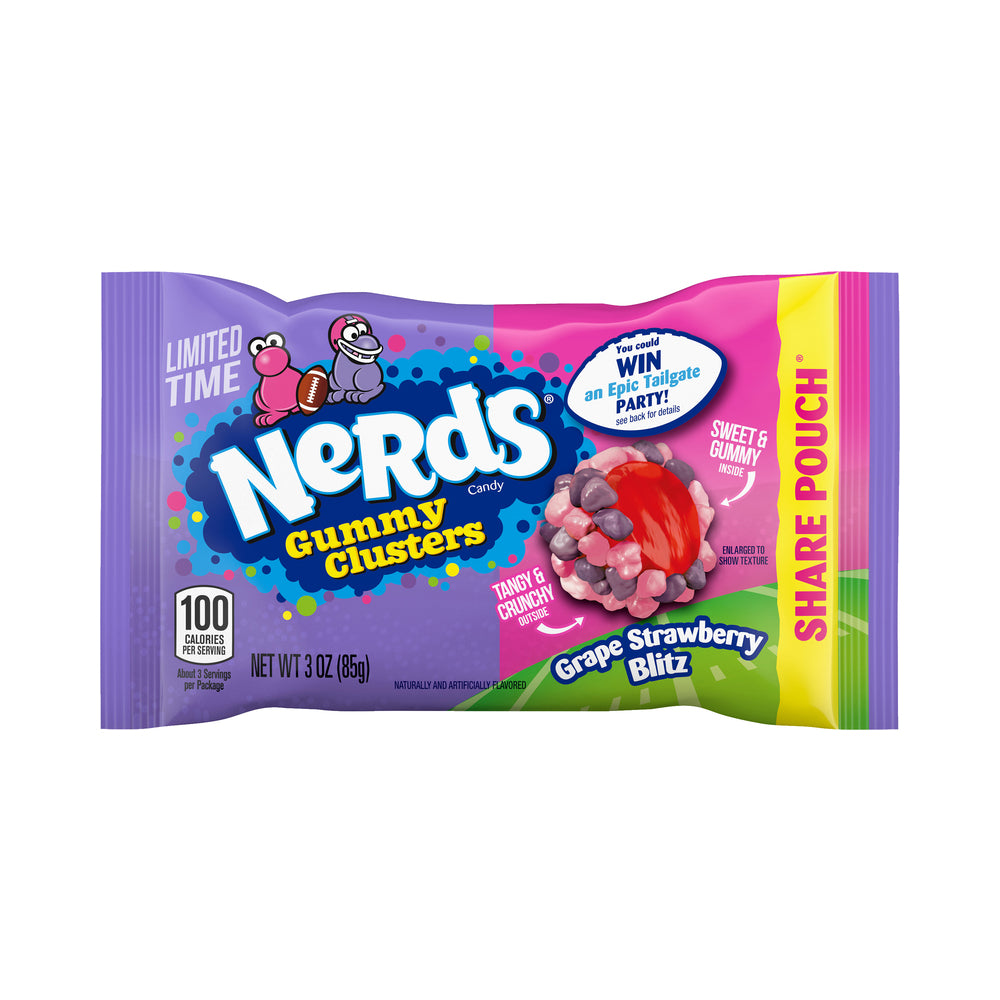Nerds Clusters Grape Strawberry Blitz Share Pack 3oz (85g)