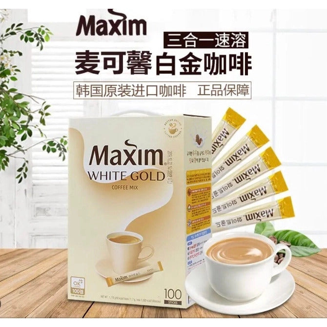 Dongsuh Maxim White Gold Coffee Mix 11.7g x 100's I Korea