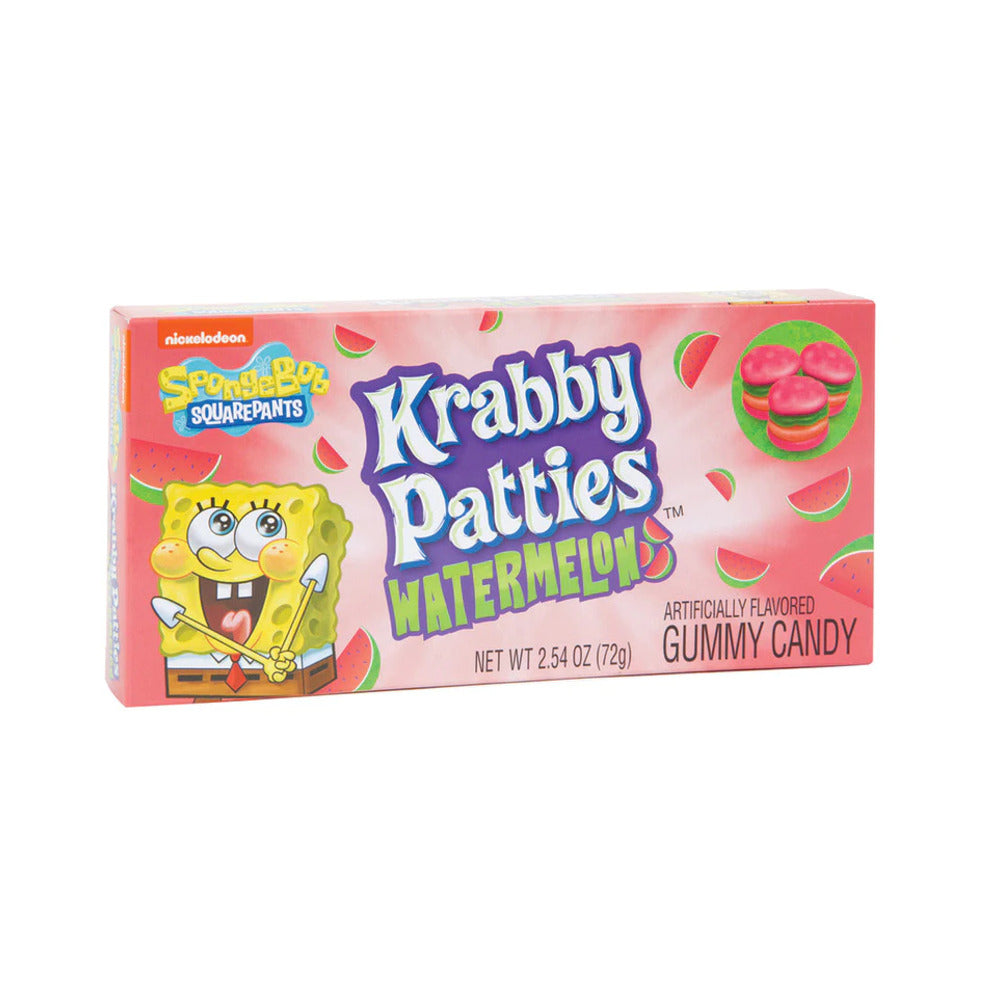 SpongeBob Gummy Krabby Patties Watermelon Theater Box 2.54oz (72g)
