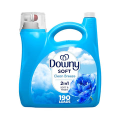 Downy Liquid Fabric Conditioner I Clean Breeze 2in1 Soft & Fresh I 190w 140oz (4.14L)