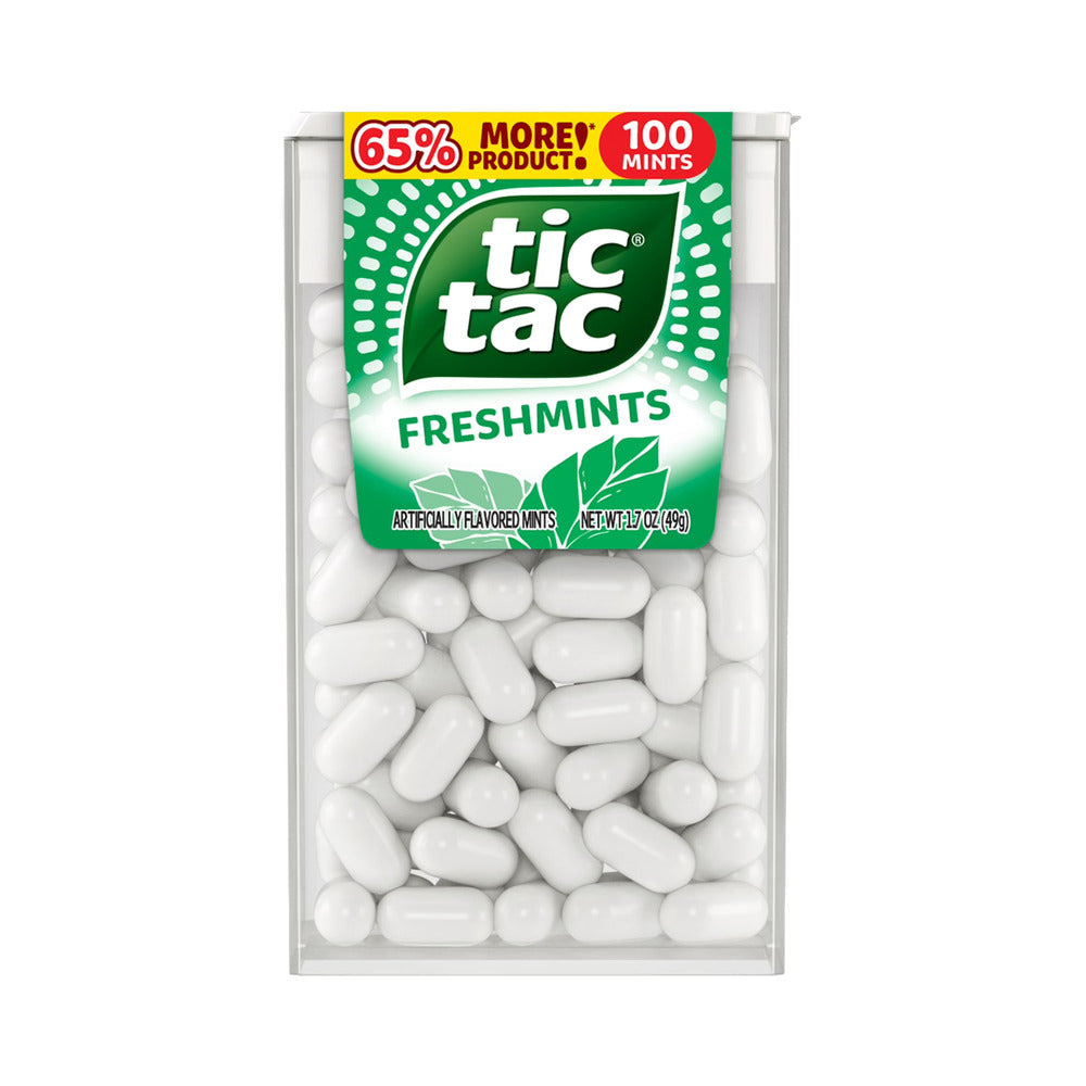 Tic Tac Freshmints, On-the-Go Breath Mints, Pocket-Sized Mints, 100 Pieces 1.7oz (48g)
