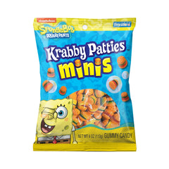 SpongeBob Krabby Patties Minis Gummies Bag 4oz (113g)