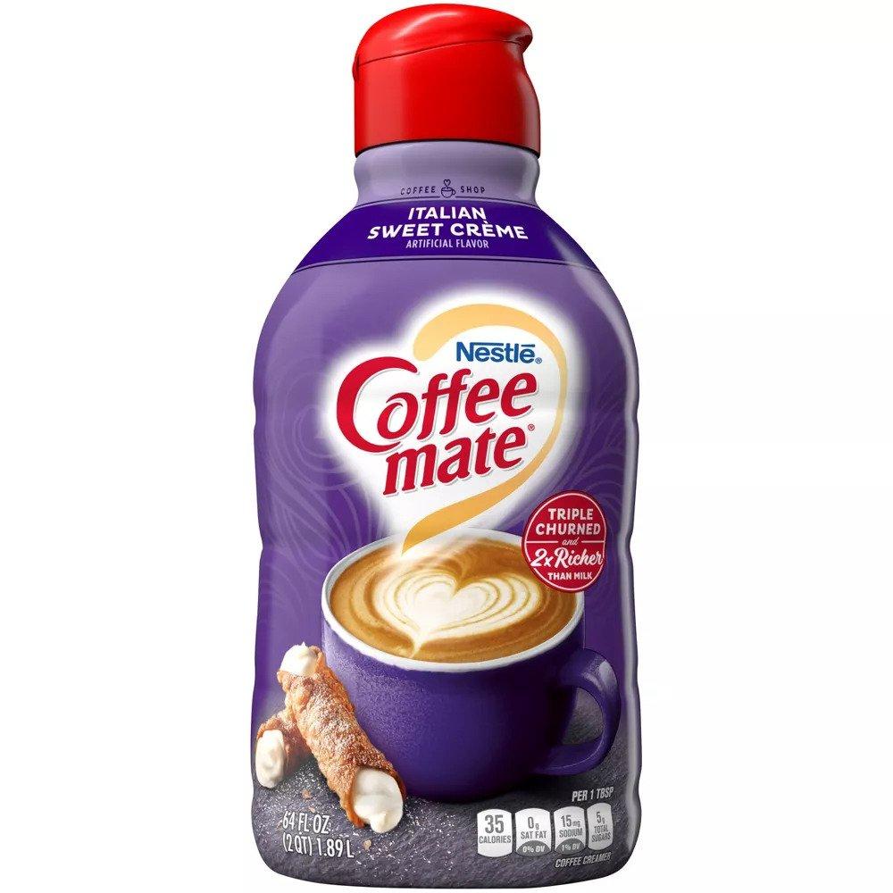 Coffee mate Italian Sweet Creme Liquid Coffee Creamer - 64 fl oz (1.89L)