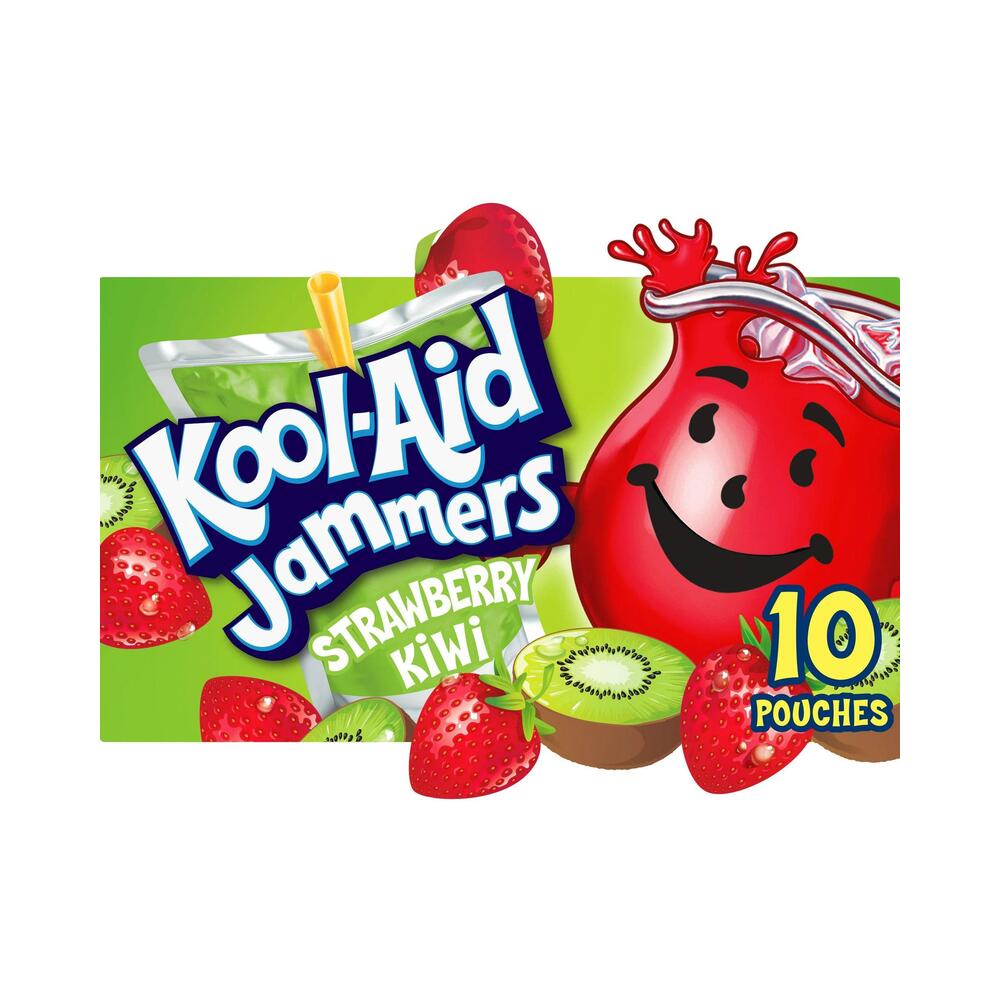 Kool Aid Jammers Strawberry Kiwi (6oz) 177ml - Box of 10 Pouches