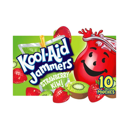 Kool Aid Jammers Strawberry Kiwi (6oz) 177ml - Box of 10 Pouches