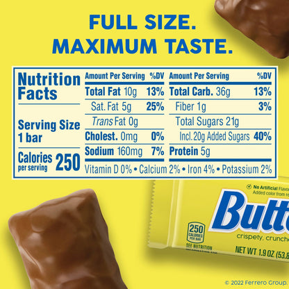 Butterfinger Milk Chocolate Bars 1.9oz (53.8g)
