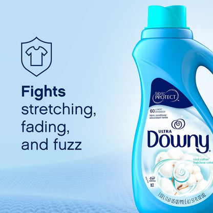 Downy Soft Cool Cotton Laundry  Fabric Softener 2 in 1 77oz (2.3L)