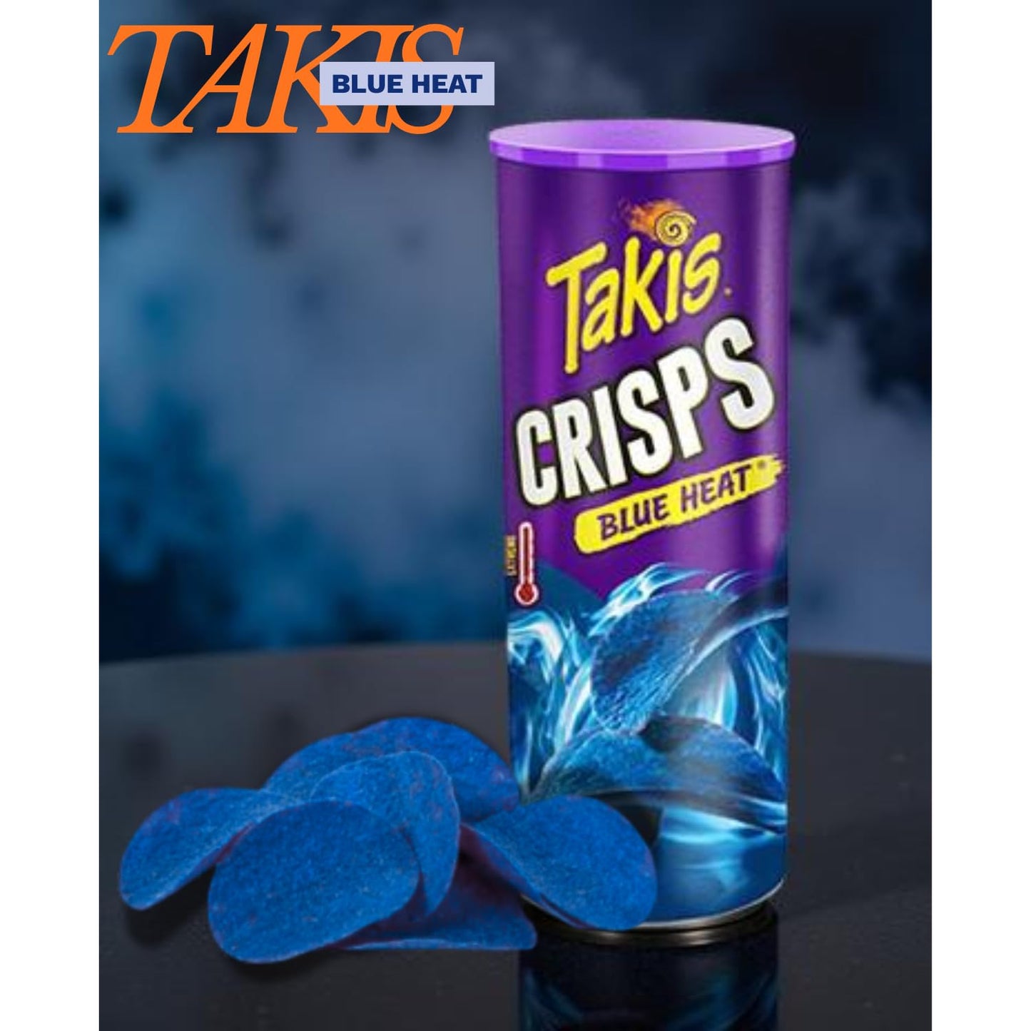 Takis Crisps Blue Heat Canister 5.5oz (156g)
