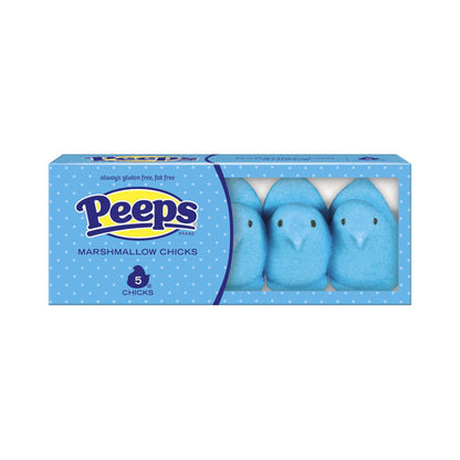 Peeps Easter Blue Chicks Marshmallow 5 Count 1.5oz (43g)