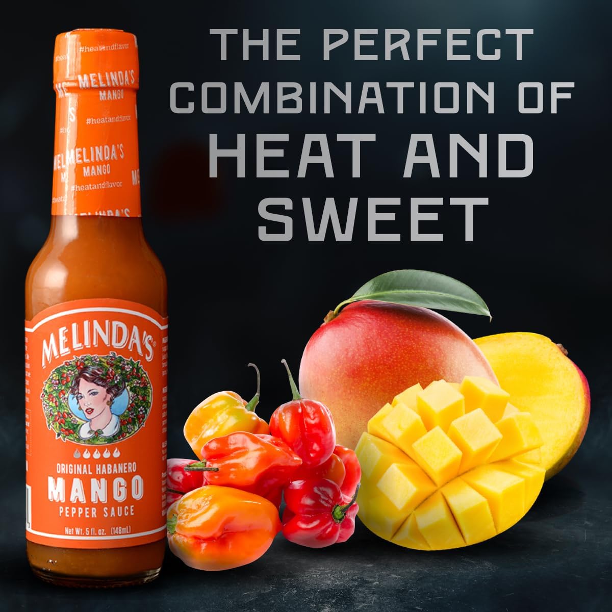 Melinda's Mango and Habanero Pepper Sauce 5oz (148ml)
