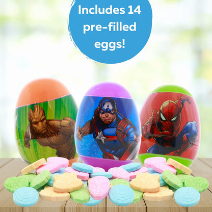Marvel Assorted Egg Hunt with Candy 14ct 2.47oz (70g)