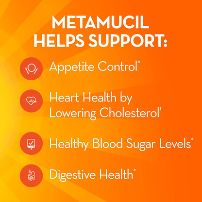 Metamucil Fibre Supplement Orange Flavour 30.4oz (861g)