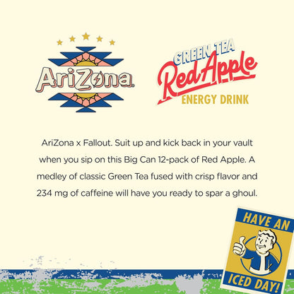 Arizona Fallout Energy Drink Red Apple 22oz (650ml)