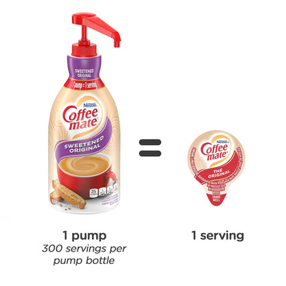 Coffee Mate Sweetened Original Pump Creamer 50.7oz (1.5L)