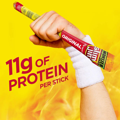 Slim Jim Monster Smoked Meat Sticks, Original Flavor, High Protein, 1.94 oz