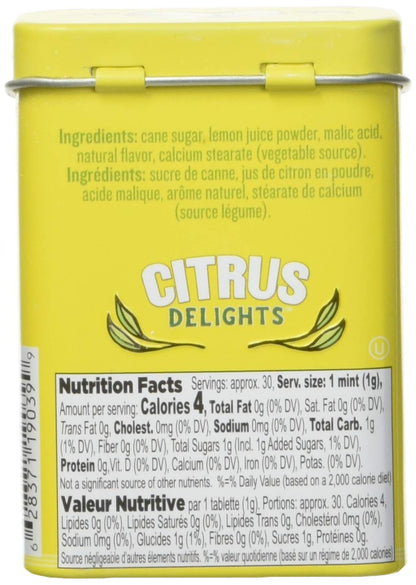 Citrus Delights Meyer Lemon Mints (1.07oz) 30g