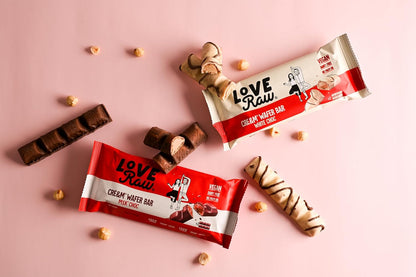 LoveRaw Cream Wafer Bar Vegan  White Chocolate 43g