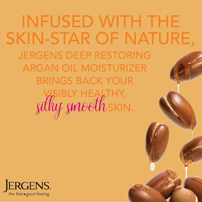 Jergens Moisturizer Deep Restoring Argan Oil Hand and Body Lotion 16.8oz (496ml)
