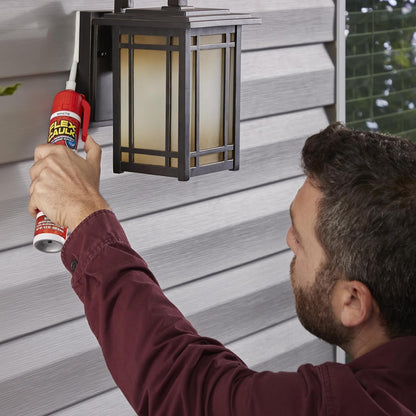 Flex Caulk White All Purpose White 9 oz Pressurized Can, Trigger Flow Nozzle 9oz (255g)